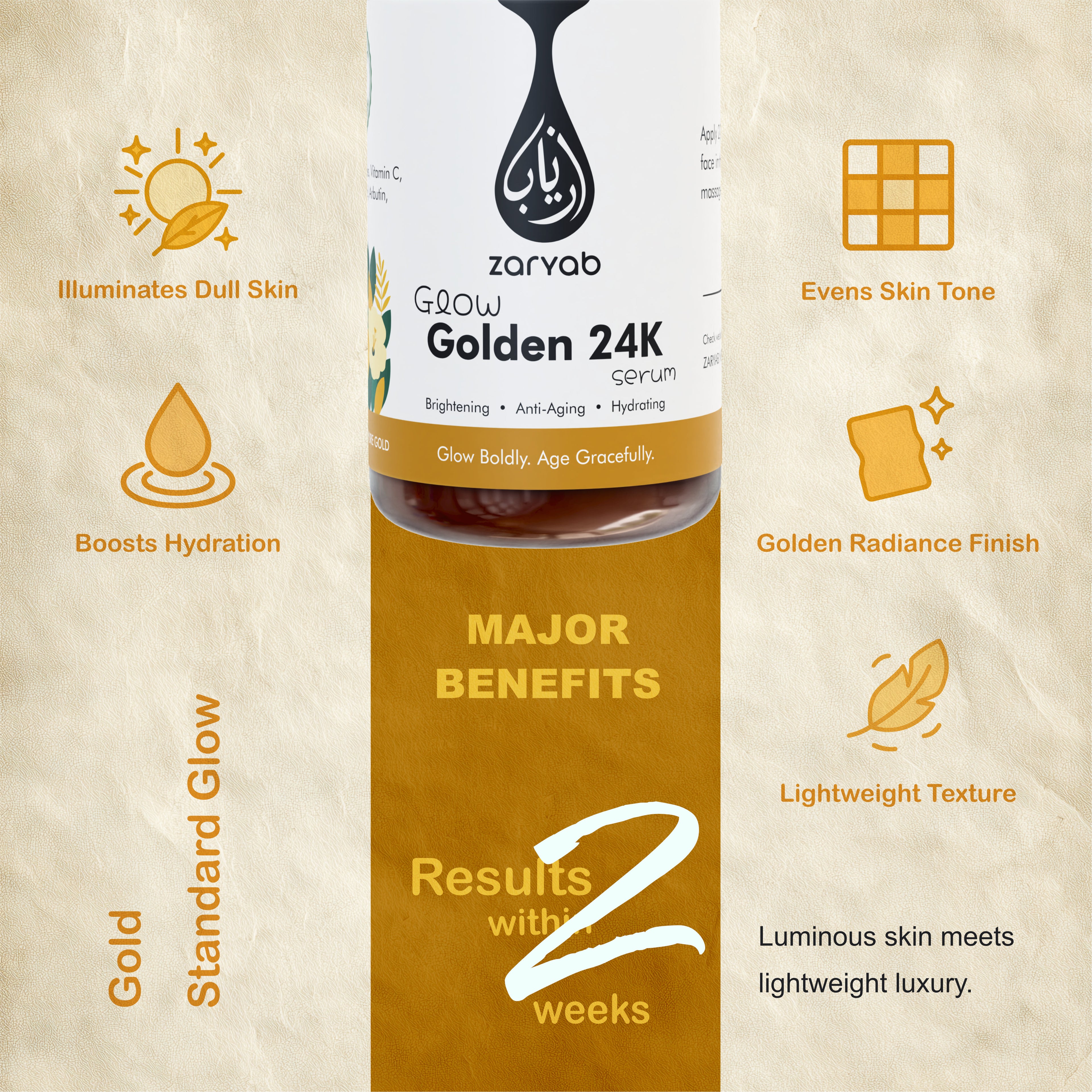 Glow Golden 24K Serum - Radiant Gold Elixir