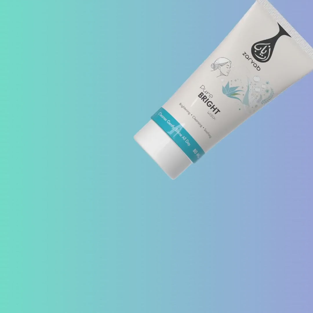 Animated video of Pure Bright Wash face cleanser by Zaryab